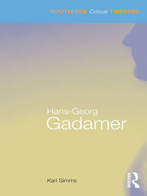 cover image of Hans-Georg Gadamer